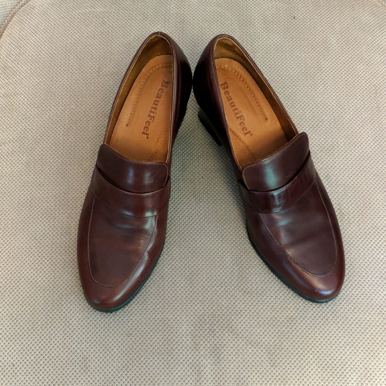 Beautifeel Leather Heeled Loafers